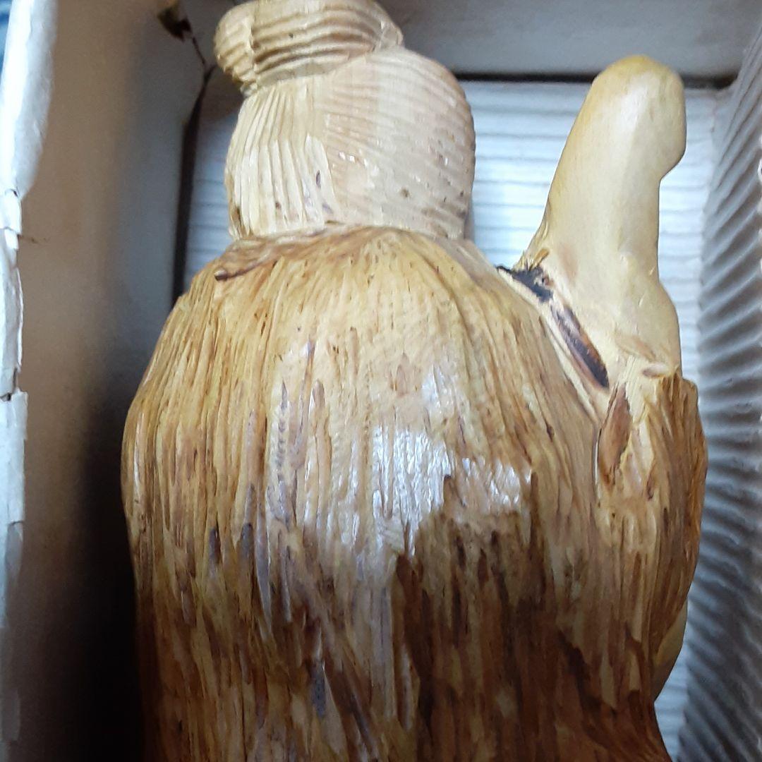 【メル55143】　七福神セット　大きなサイズ　　一刀彫