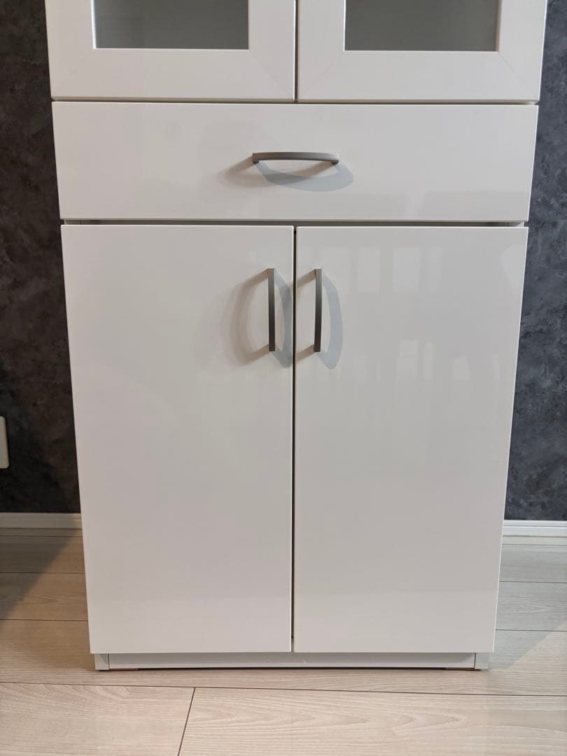 【美品】ニトリ食器棚(コパン 60DB WH)