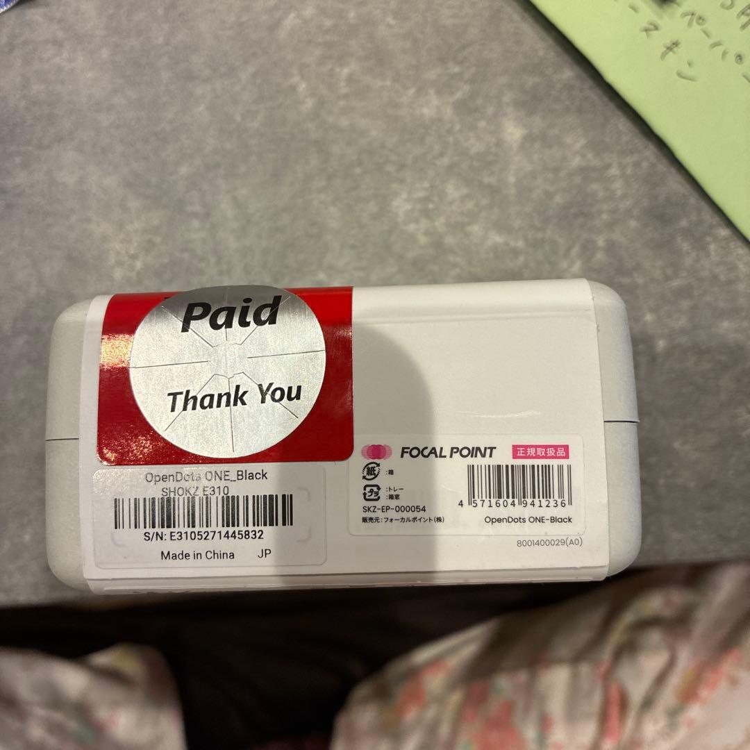 SHOKZ OPEN DOTS ONE ブラック