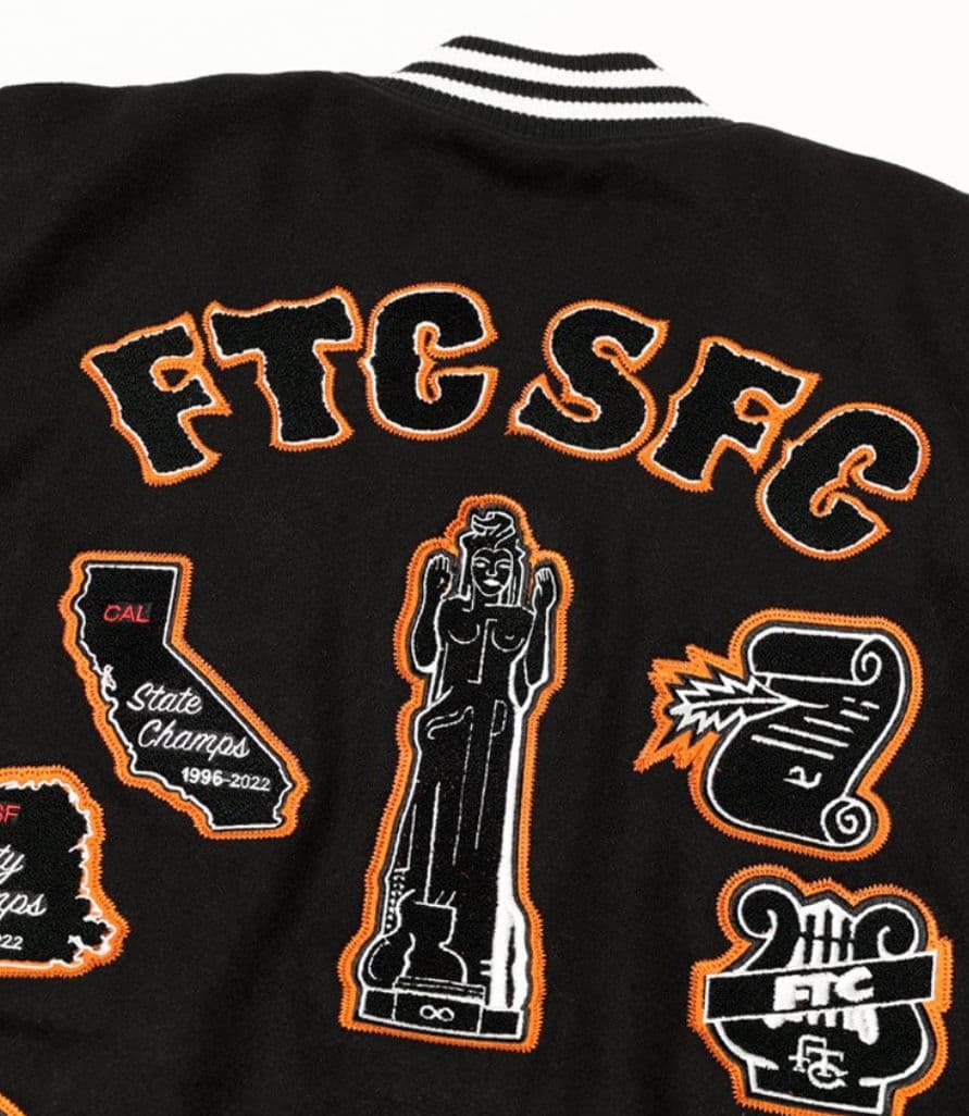 【牛革】【L】FTC SF VARSITY JACKET スタジャン メンズ