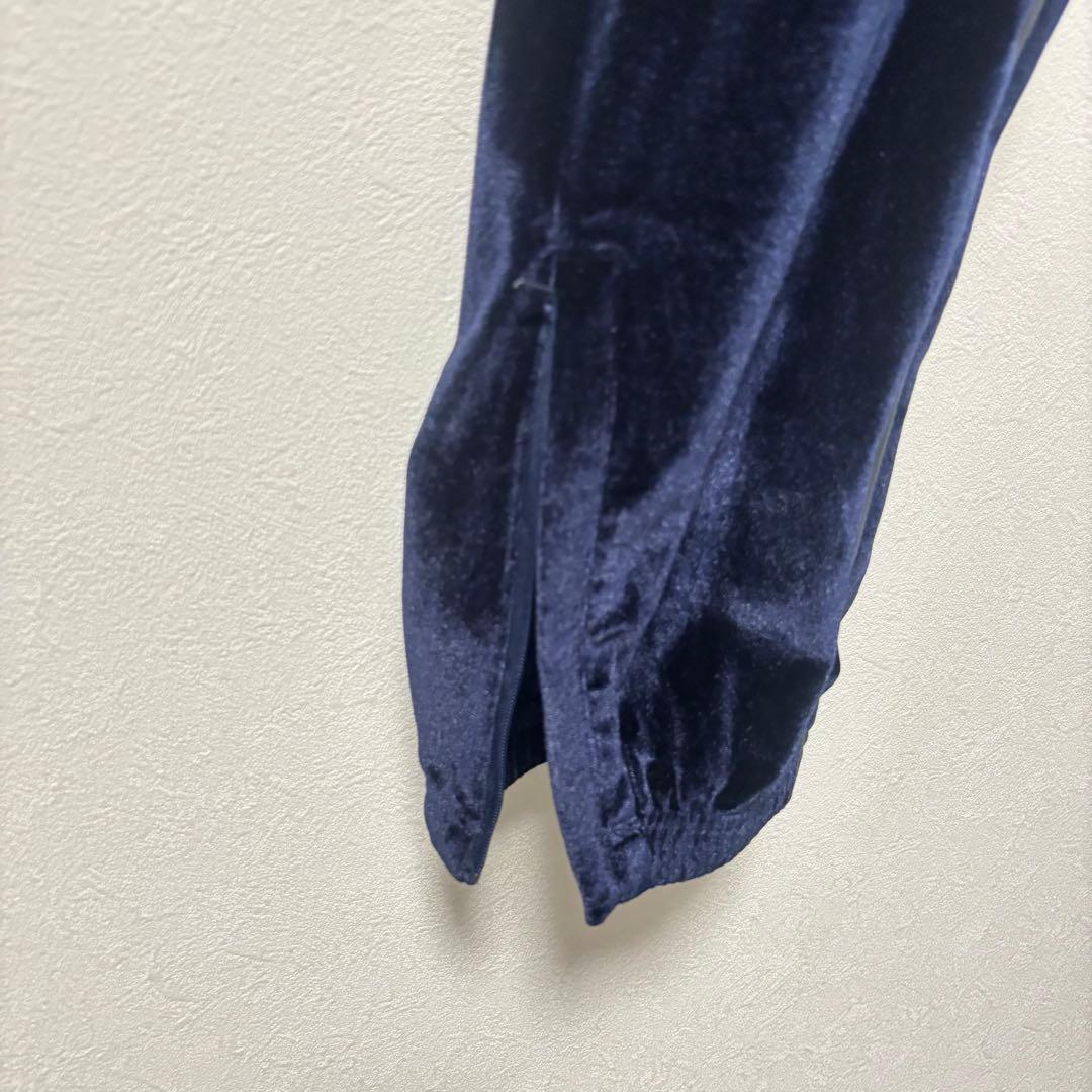 美品✨プロクラブ　ベロア　セットアップ　ジャージ　ネイビー　2X ベルベット