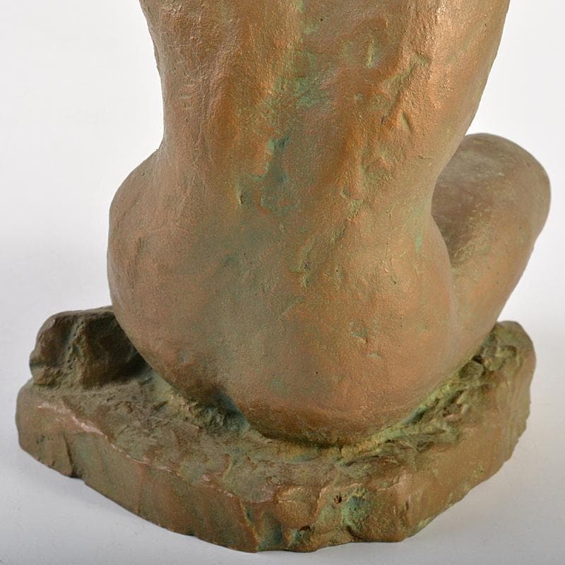 ブロンズ像　裸婦像　女性像　置物　約2.2kg　V　R7408