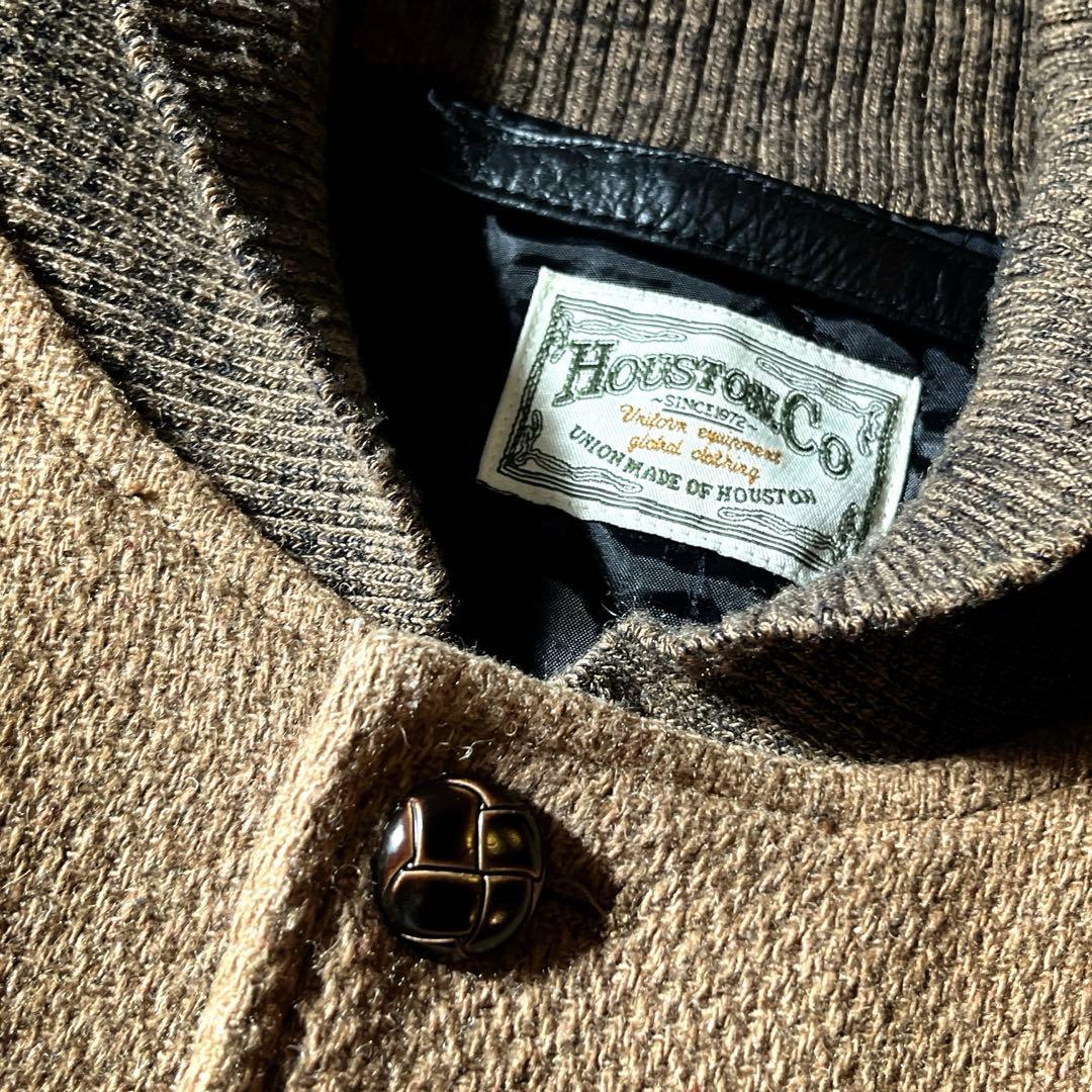 HOUSTON ファラオジャケット　スタジャン　キルティング　メルトンウール