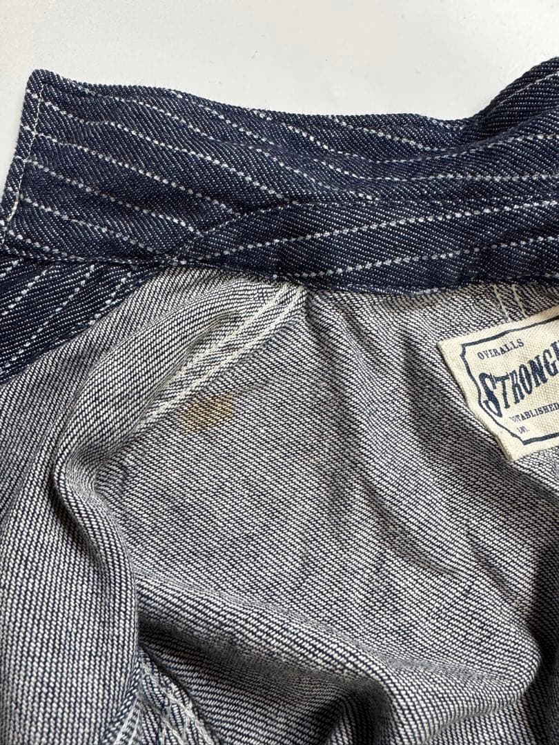 STRONGHOLD ウォバッシュ　ストライプ　オーバーオール　ツナギ　38
