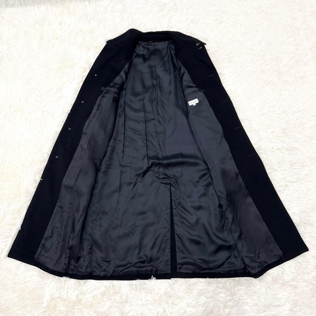 ポールスミス　カシミヤ　ラムウール　ロングコート　黒　M