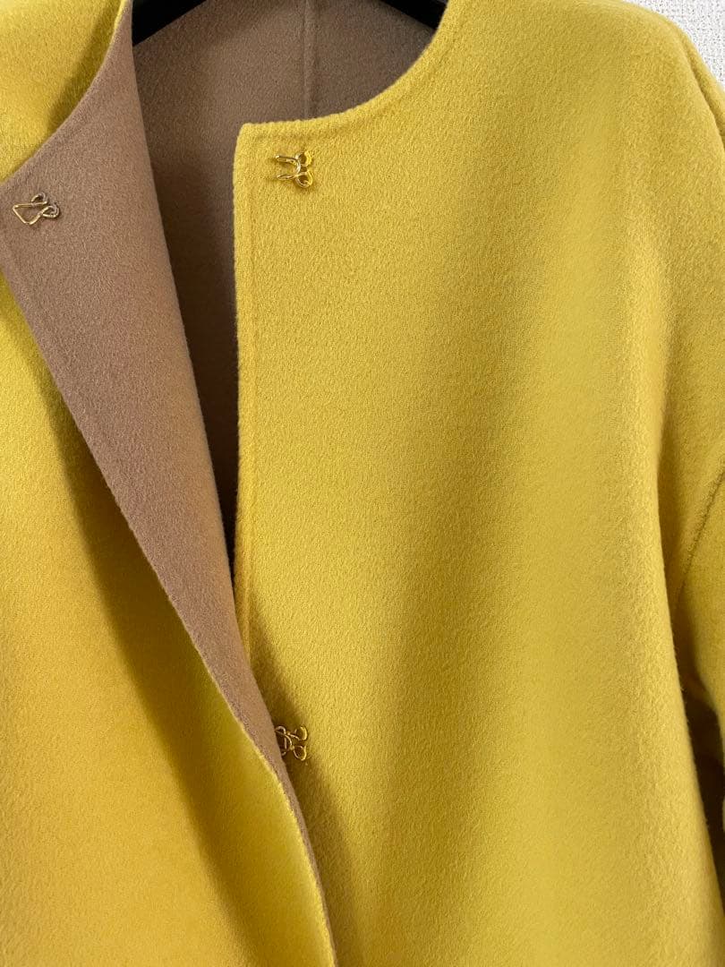 UNITED ARROWS ユナイテッドアローズ リバーシブルノーカラーコート