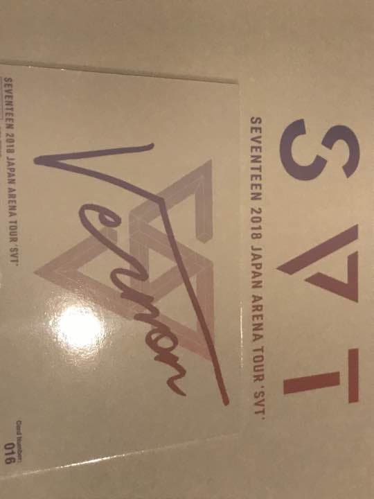 バーノン サイン入りトレカ