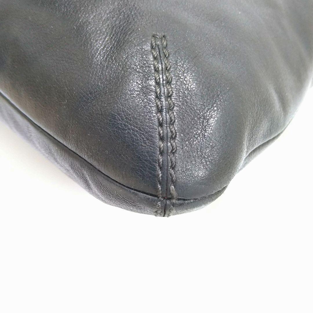 COACH ショルダーバッグ トートバッグ 2WAY がま口 レザー ブラック