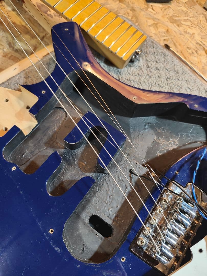 Parker ステンレスフレット化、ロックペグ化済