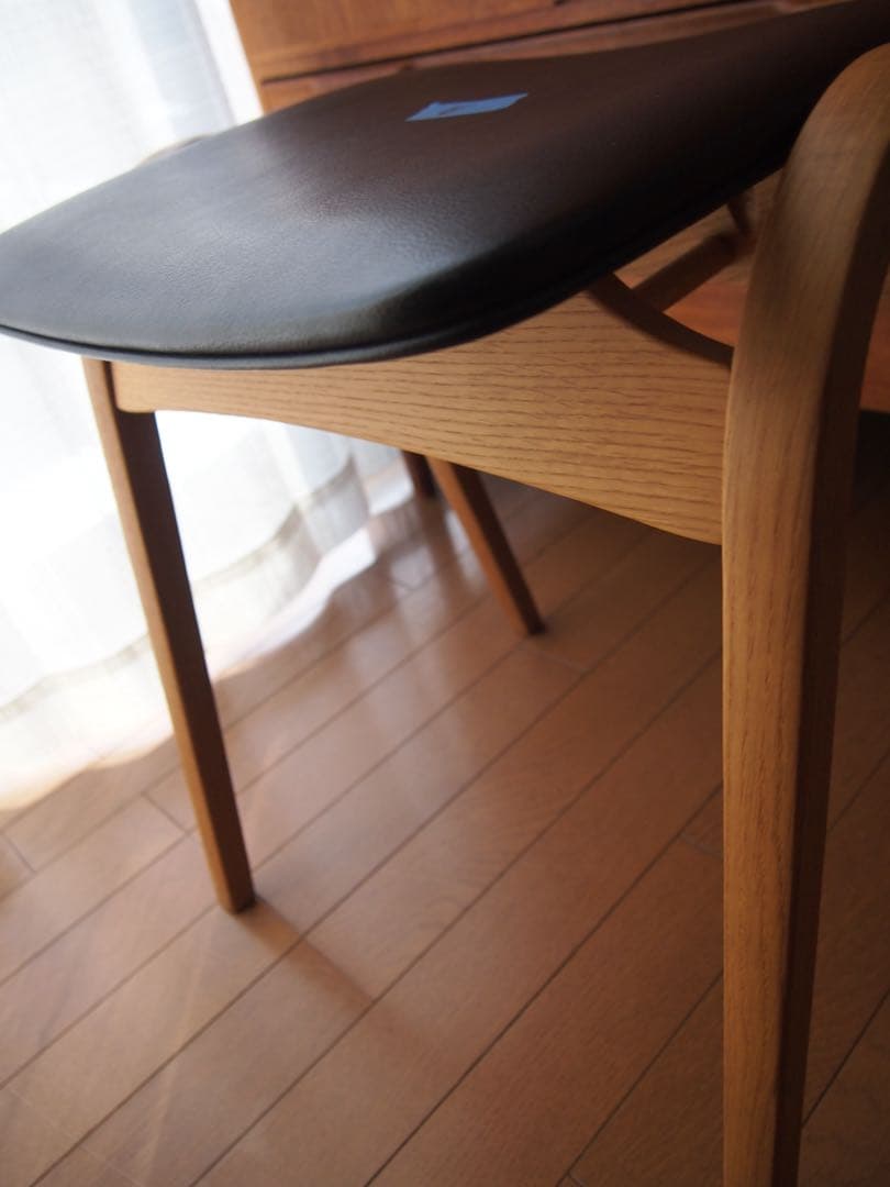 ミナペルホネン 秋田木工 剣持スツールE ナラ材 希少 タンバリン チェア 生地