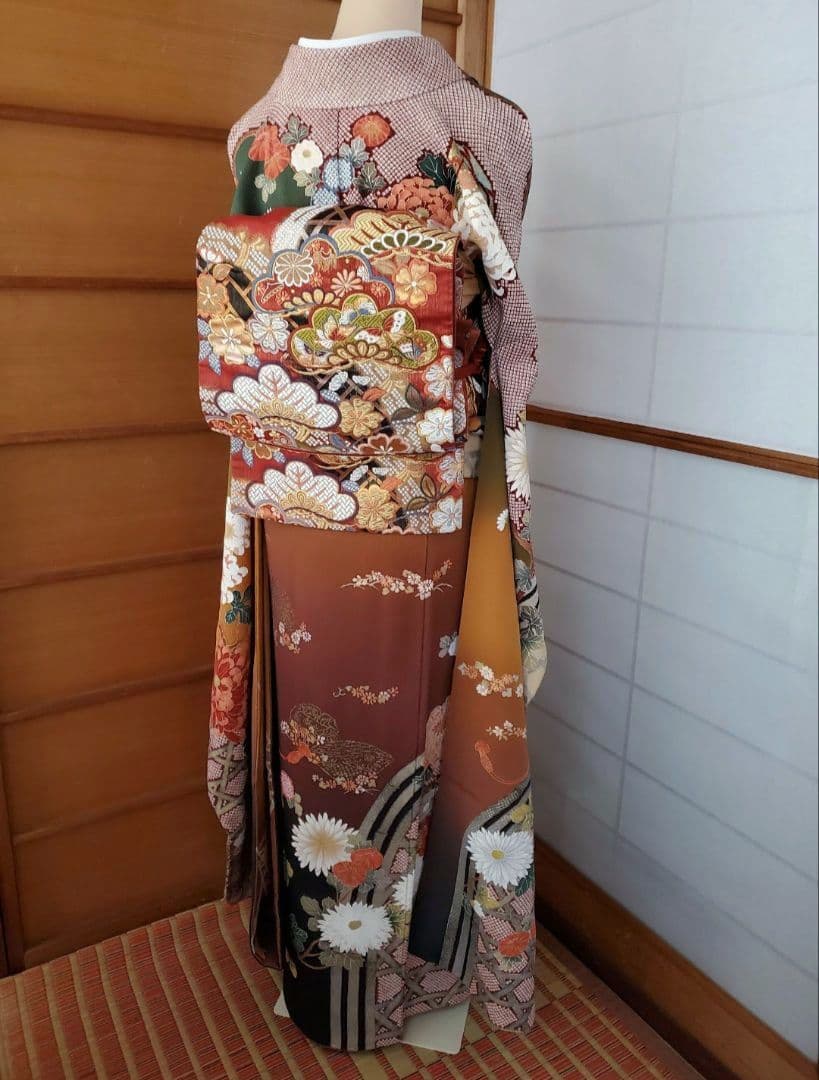 【1/12終了＊フルセット】振袖　袋帯　帯揚げ　帯締め　トールサイズ　お直し無料