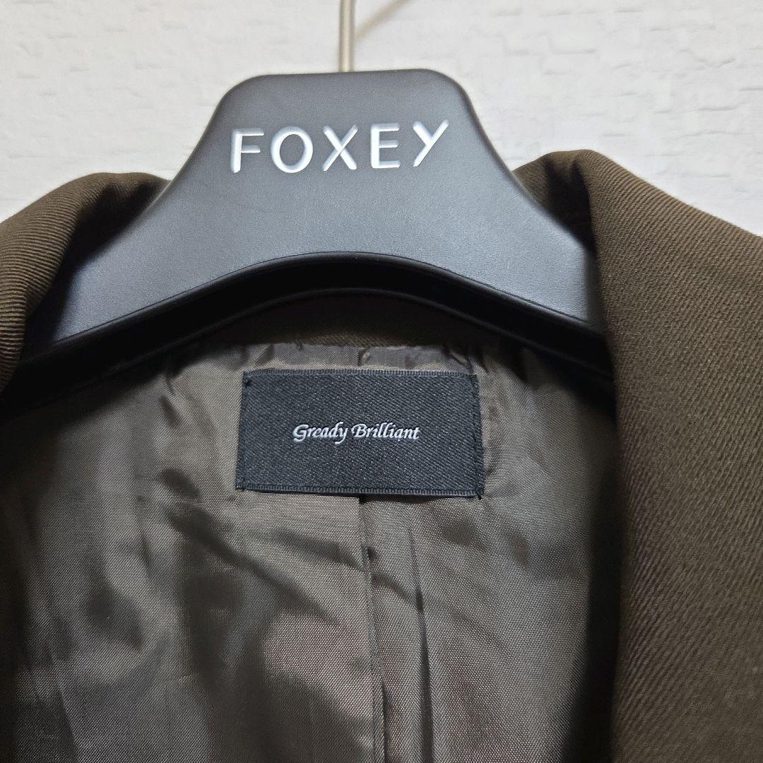 未使用タグ付き グレディブリリアン ツイルテーラードダブルジャケット38