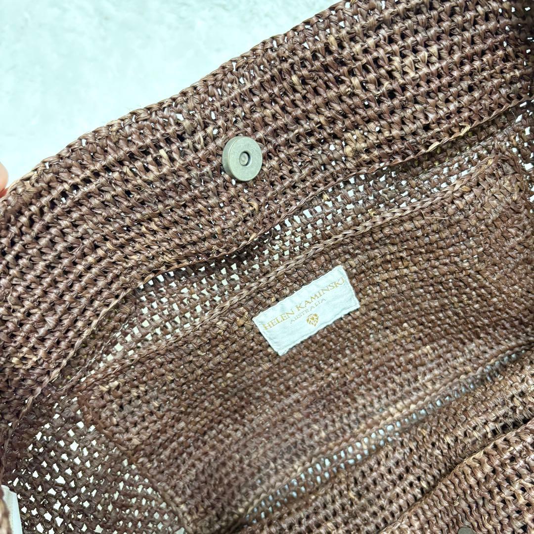 ヘレンカミンスキー ラフィア　トートバッグ　レザー VIENNA