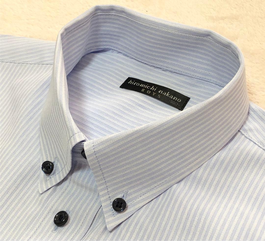 【極美品】ヒロミチナカノ フォーマルスーツ 160 卒業式 ブラック6点セット