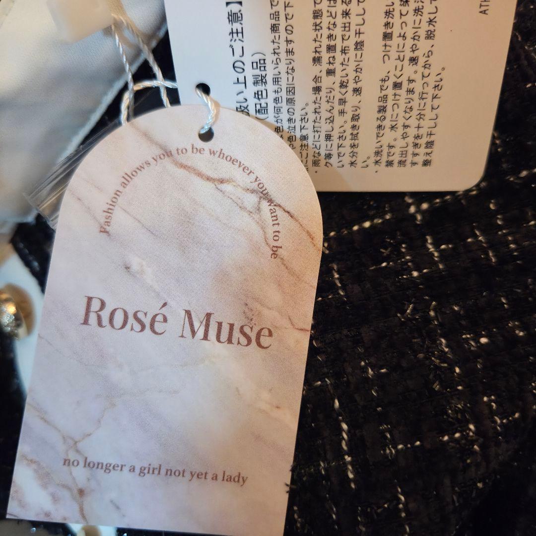 ワンピース ribbon tie tweed mini onepiece M