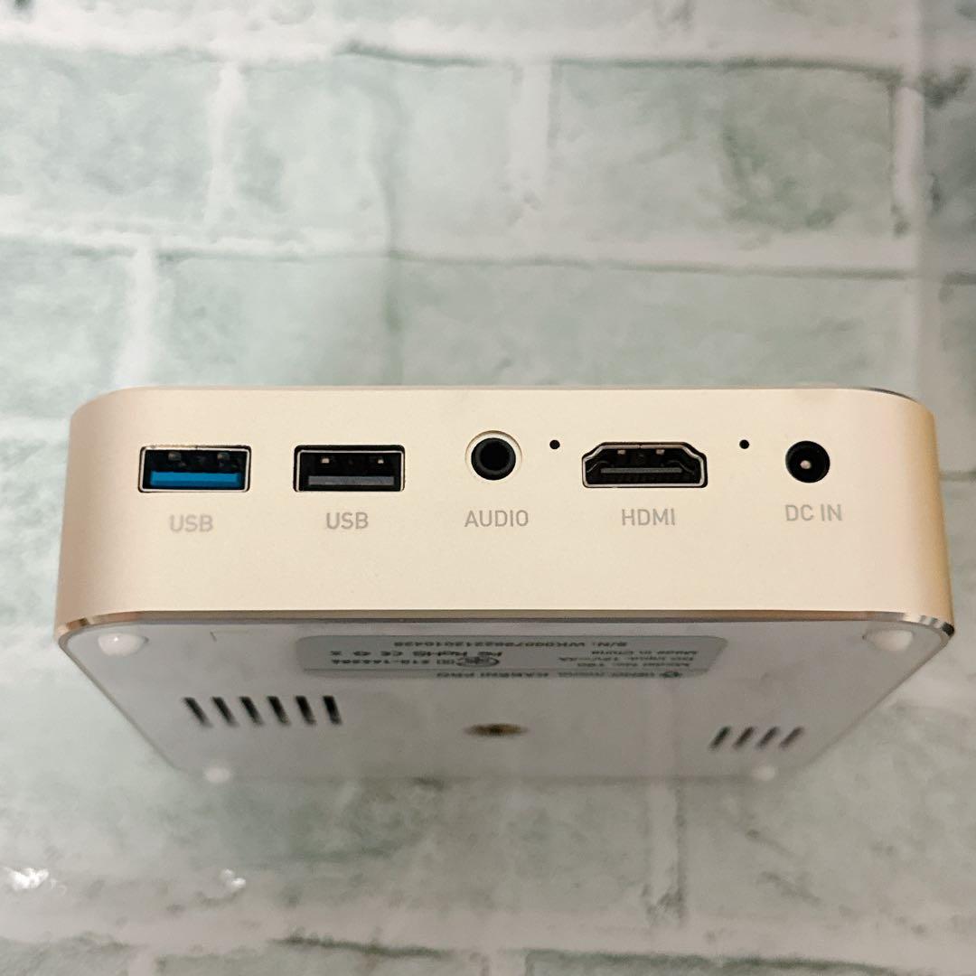 プロジェクター　小型　ポータブル　 三脚付き　天井投影 シャンパンゴールド