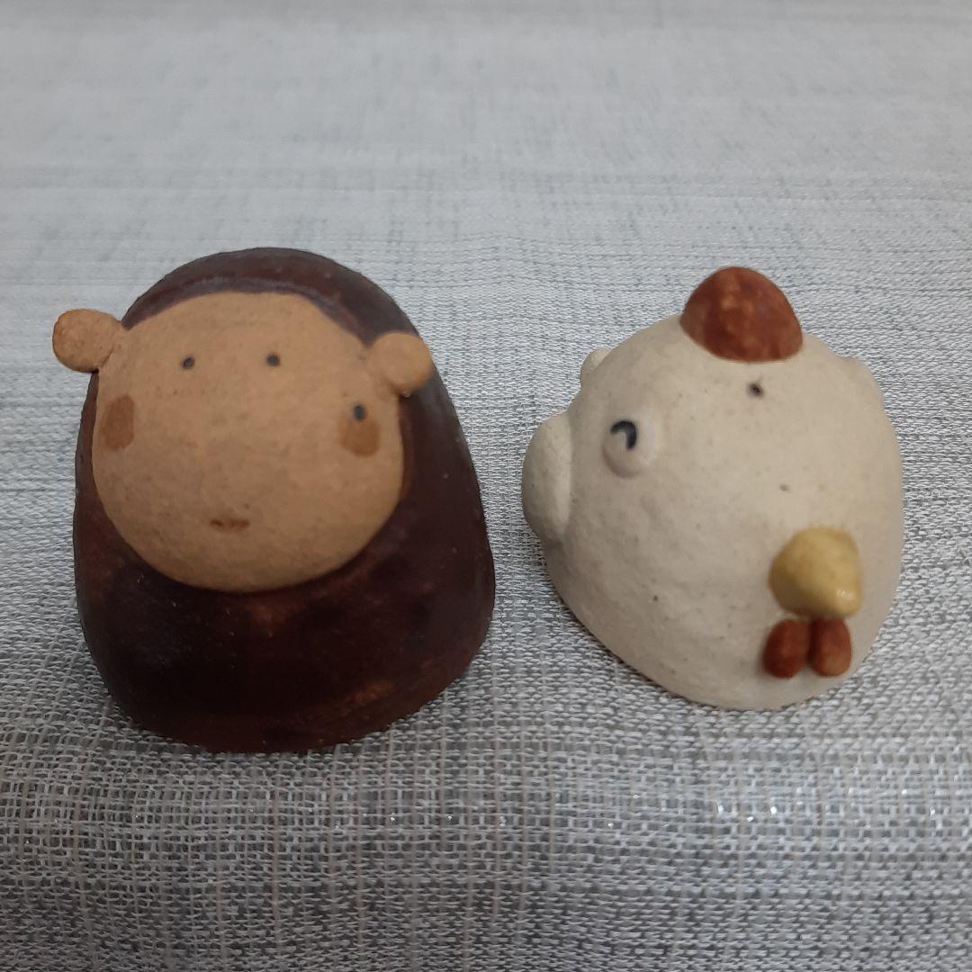 お値下げ中！十二支飾り サバイディー 羽田桂子 常滑焼 干支 陶器 コンパクト