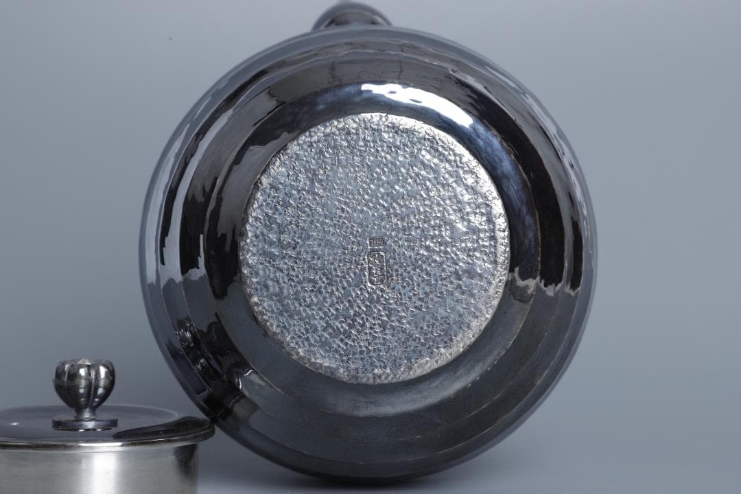 純銀製 芋頭瓶 湯沸 銀瓶 煎茶道具