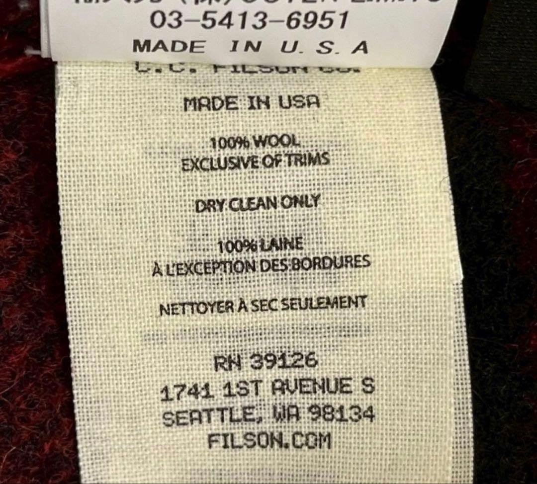FILSON MACKINAW WOOL CRUISER JACKET美品！