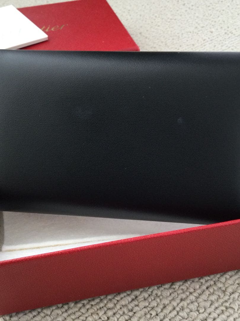 正規品 カルティエ Cartier 黒 レザー キーケース