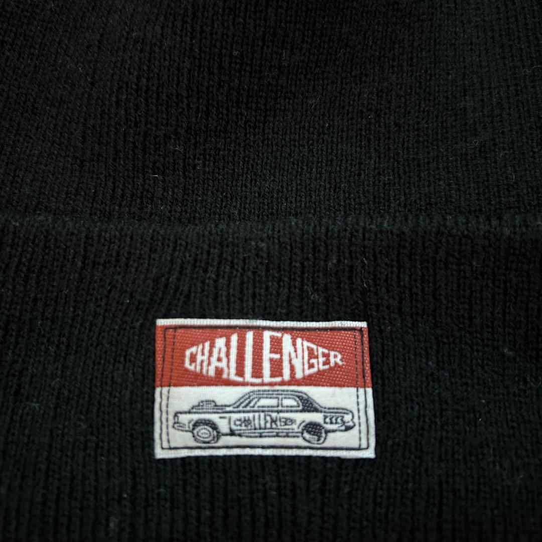 challenger ニット帽　ニットキャップ　ブラック　レア　完売