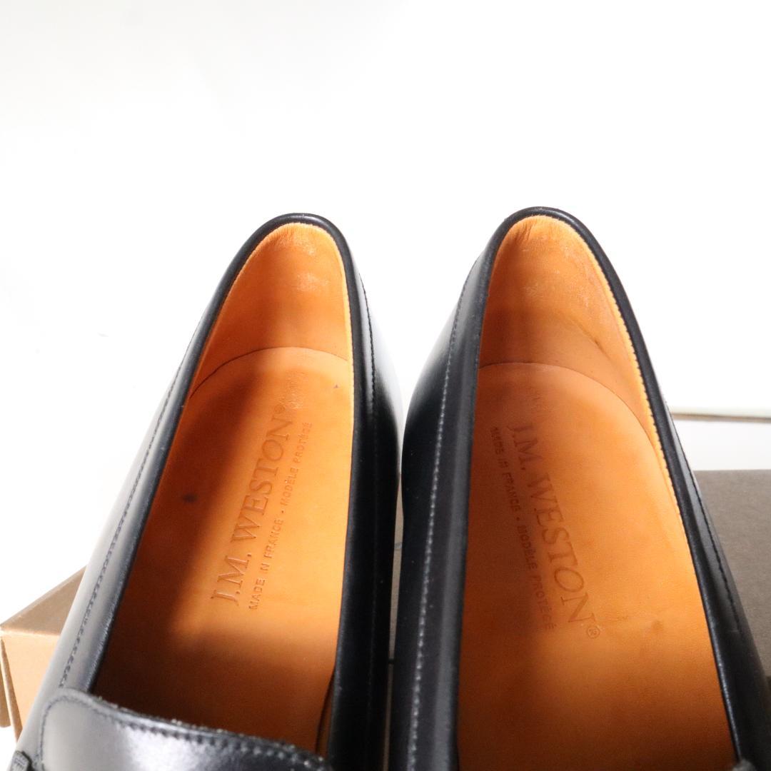 美品J.M. WESTON 180シグニチャーローファー 7C ブラック 黒