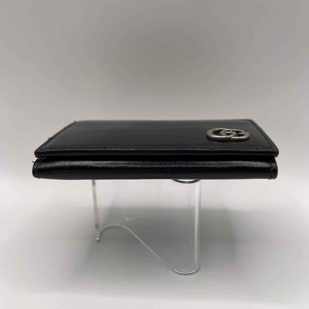 GUCCI 名刺入れ　カードケース　GGマーモント　　ブラック　665453