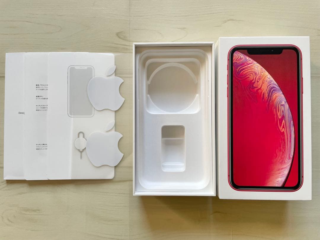 iPhone XR レッド128GB SIMフリー　箱付き