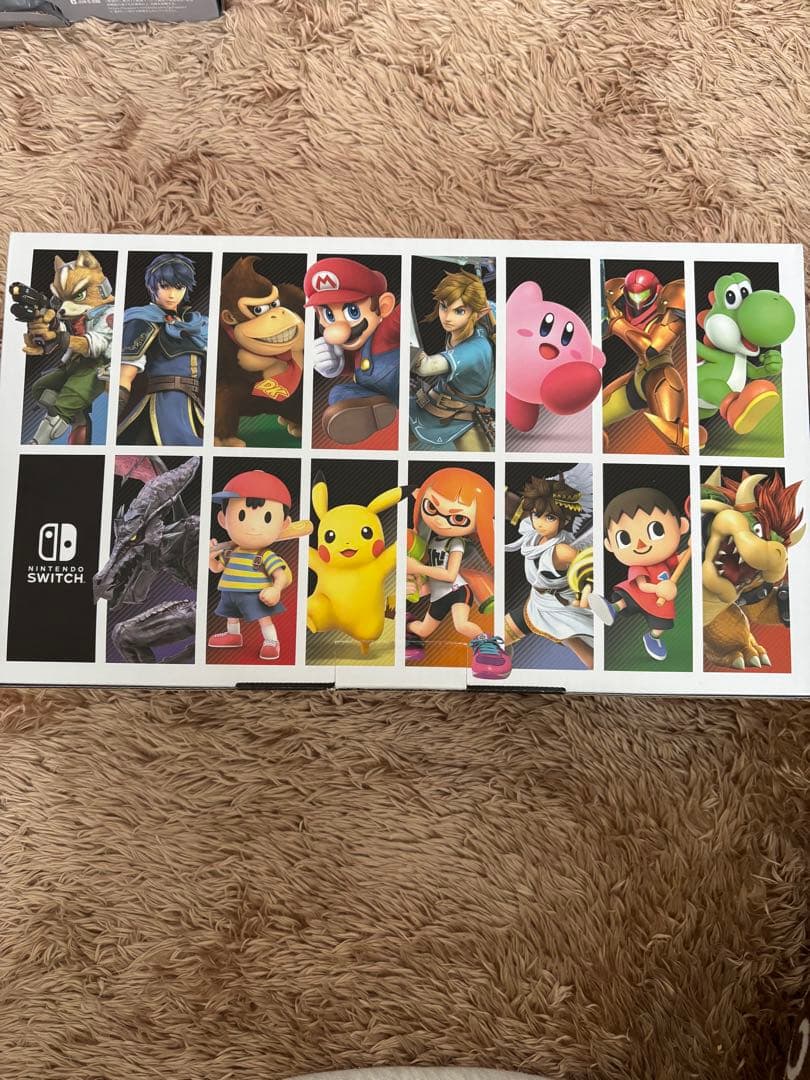 NintendoSwitch本体セットスマブラモデル持ち運び用ケース保護フィルム