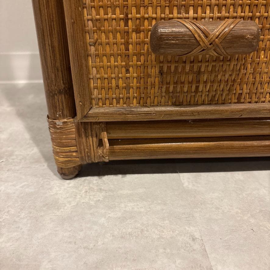 ラタン製アーチ型シェルフ