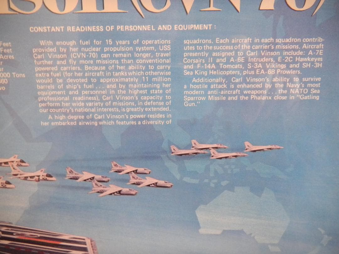 米国空母カール・ビンソンのレアポスター