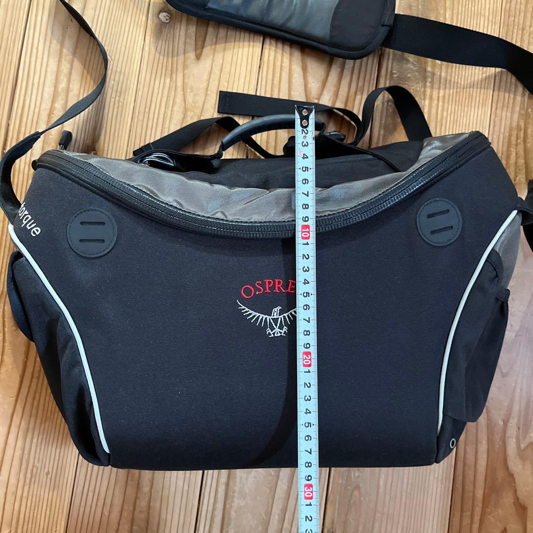 【美品】OSPREY torqueメッセンジャーバッグ ブラック オスプレー