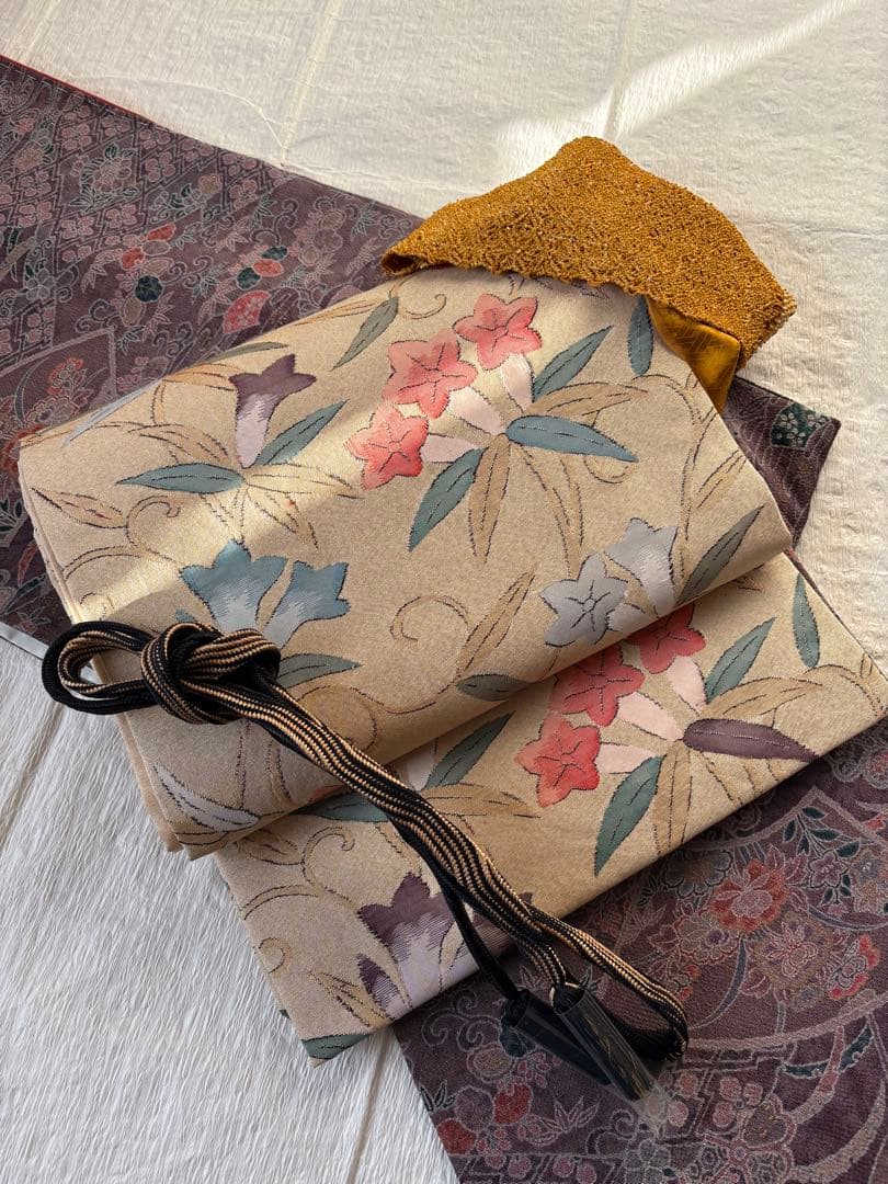 ❤️袷小紋正絹鬼シボ縮緬　やまと謹製新品保管　新品畳紙付き