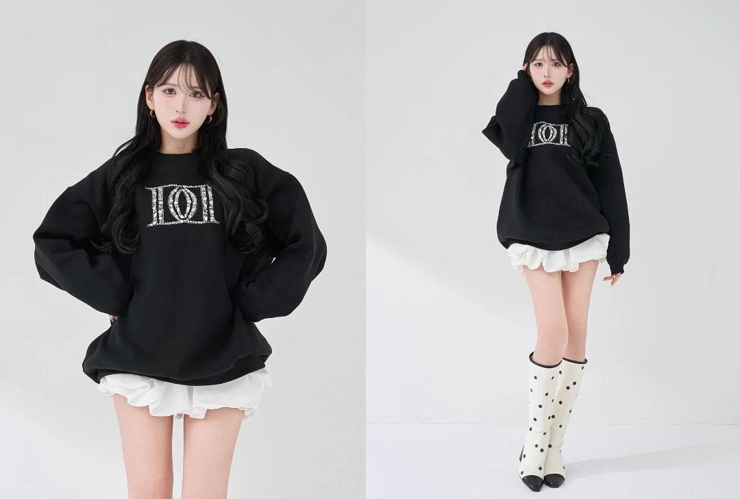 ダーリッチ darich DDロゴビジュースウェットプルオーバー ホワイト