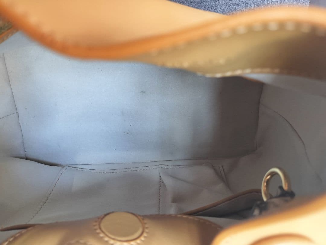 エレメeIlemeキャメル♡パイソン 2way バッグ