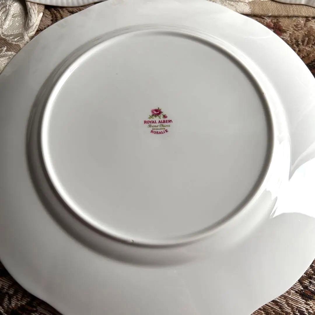英国製  Rosalie 可憐な花びら ディナー皿5枚