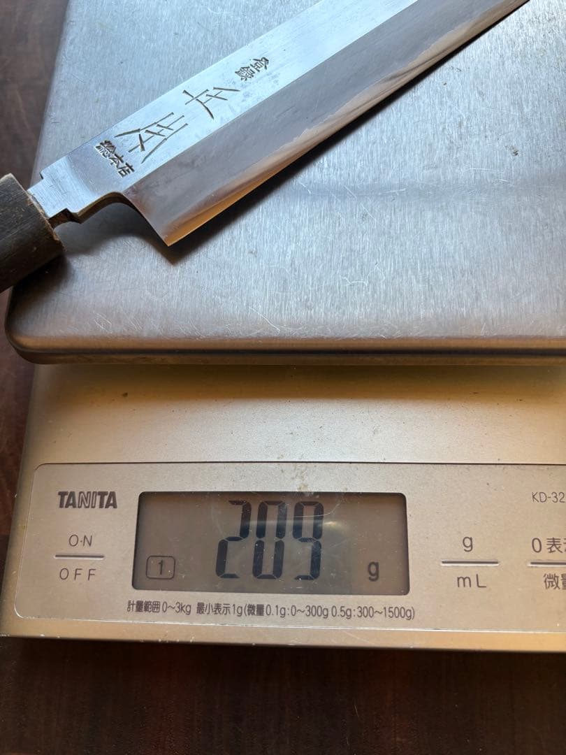 正本総本店　霞　玉白鋼　柳刃　300mm 尺　包丁　和包丁　研ぎ済