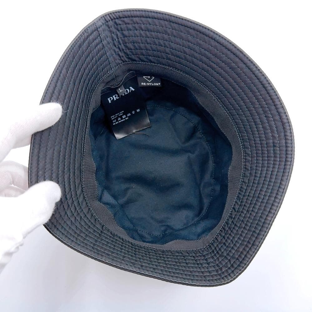 ◇プラダ◇2HC137/Re Nylon/リ ナイロン/L/ハット/帽子