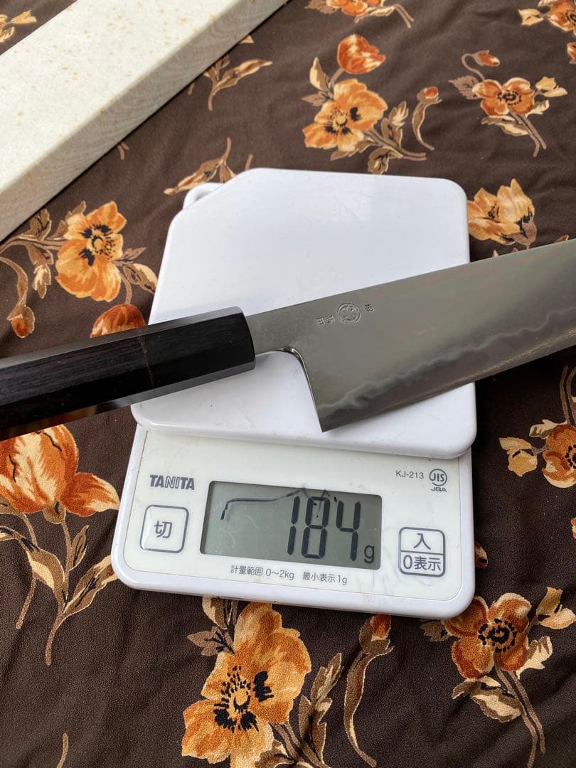 TAKADA no HAMONO 水墨青一鋼牛刀240mm黒檀水牛八角柄