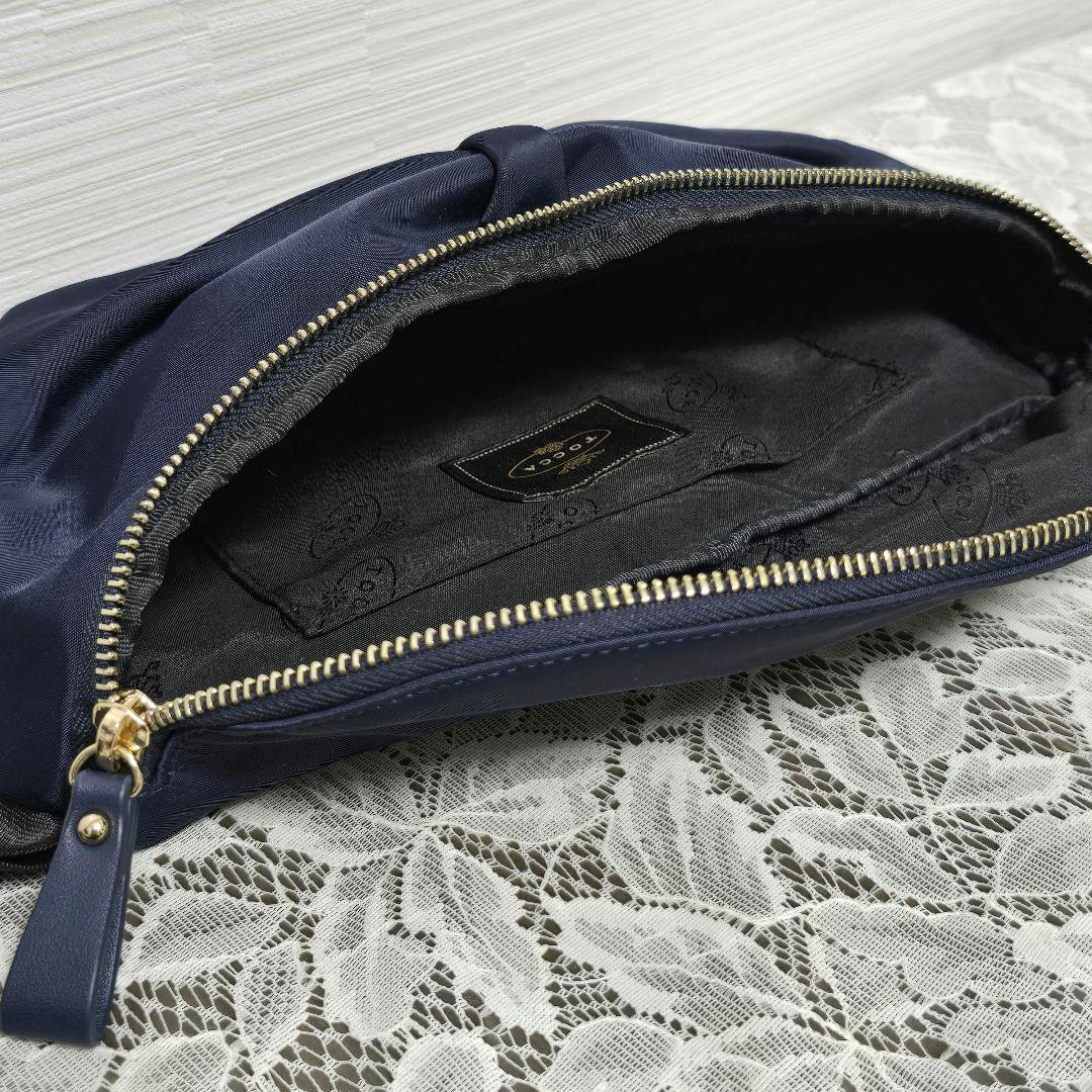 TOCCA RIBBON KNOT BODY BAG ボディ バッグ ネイビー系