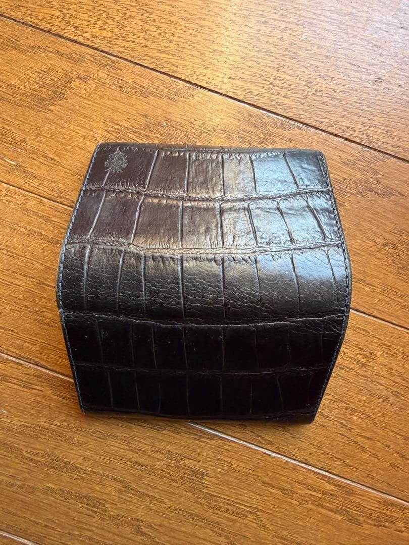 Felisi フェリージ 名刺入れ909 レザー 黒 型押し