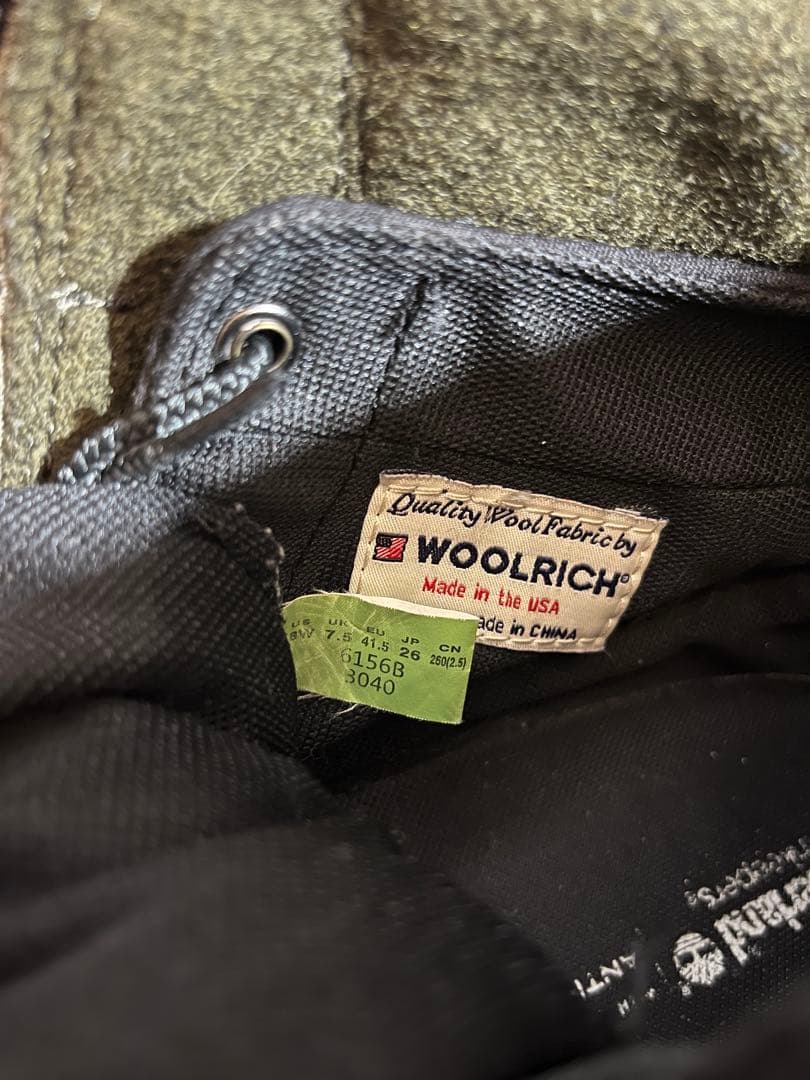 Timberland × WOOLRICHジッパーブーツ　26cm ブラック