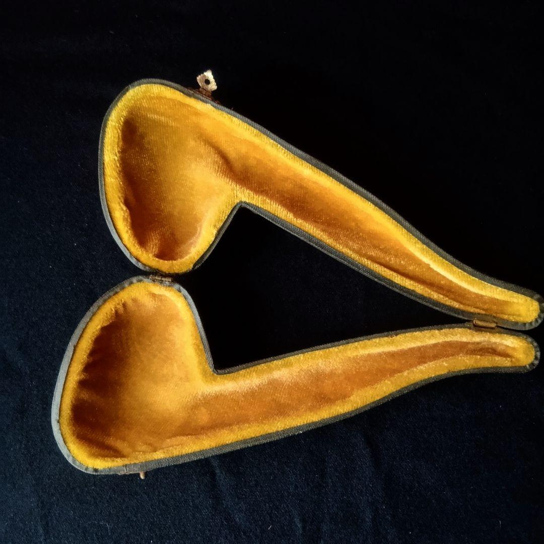 パイプの女王◆メシャムパイプ◆ヴィンテージ◆海泡石◆人面彫り◆ケース付き