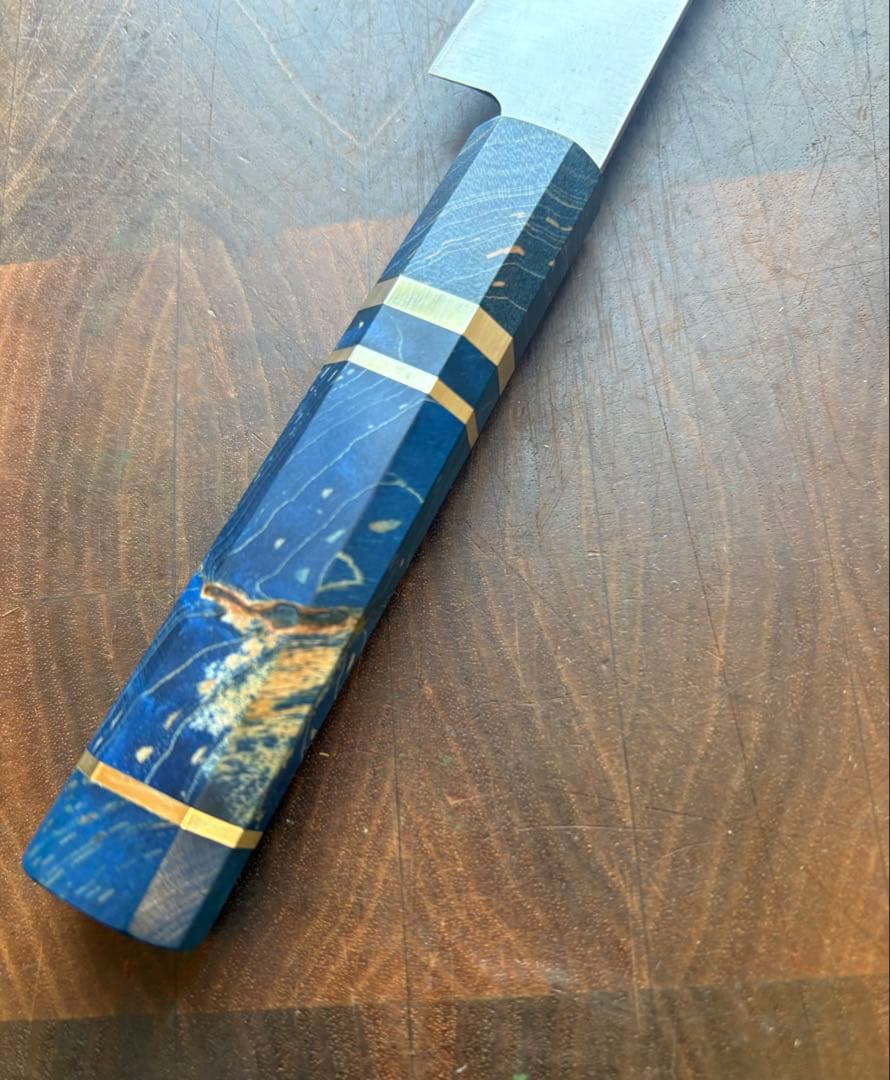 高鳳　和ペティナイフ　150mm 包丁　全鋼　ステンレス　スタビライズウッド