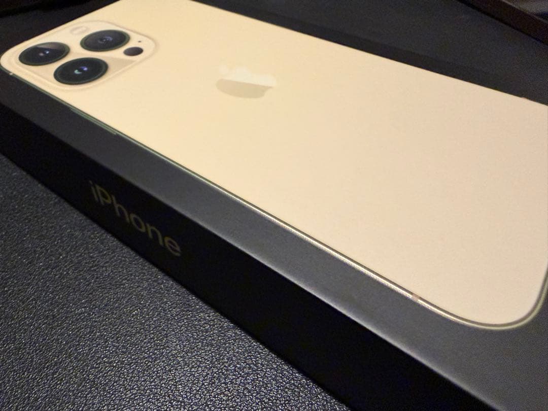 ［美品］Apple iPhone 13 Pro ゴールド 本体128GB箱あり