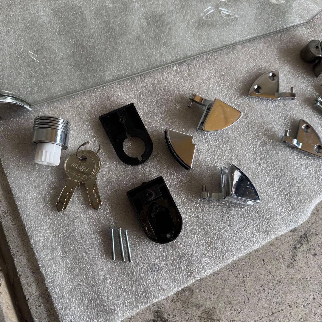 USMハラーHallerガラスドアセット・メタルパネル用金具付き