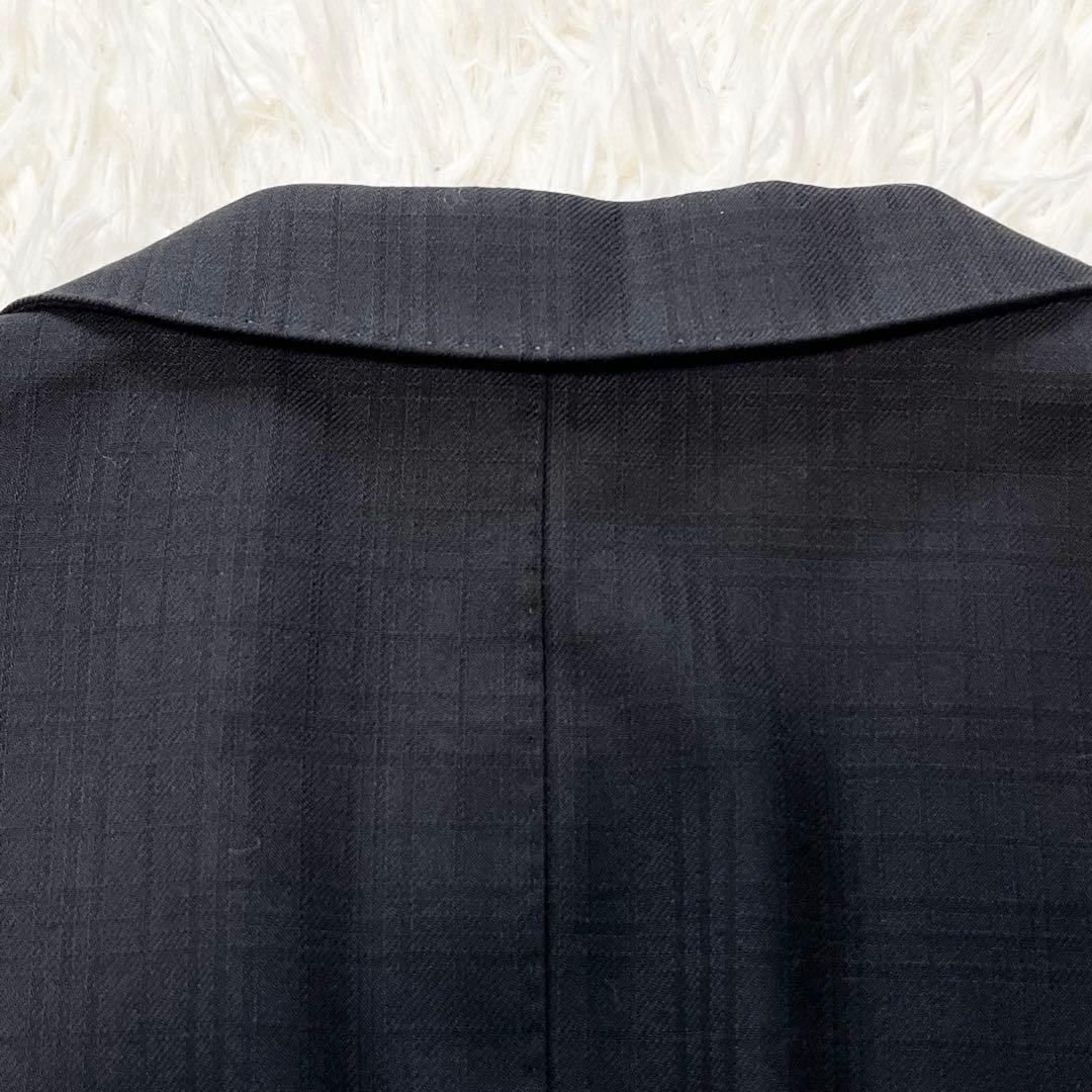 BURBERRYBLACK LABEL スーツ チェック メリノウール 黒