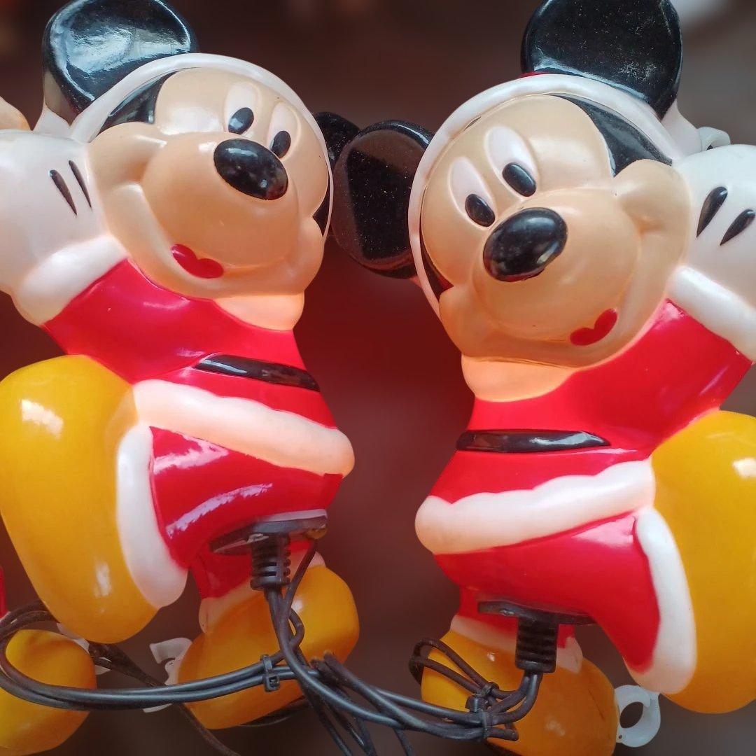 送料込 ミッキーマウス　ブローライト　ミニはしごタイプ3体イルミネーションライト