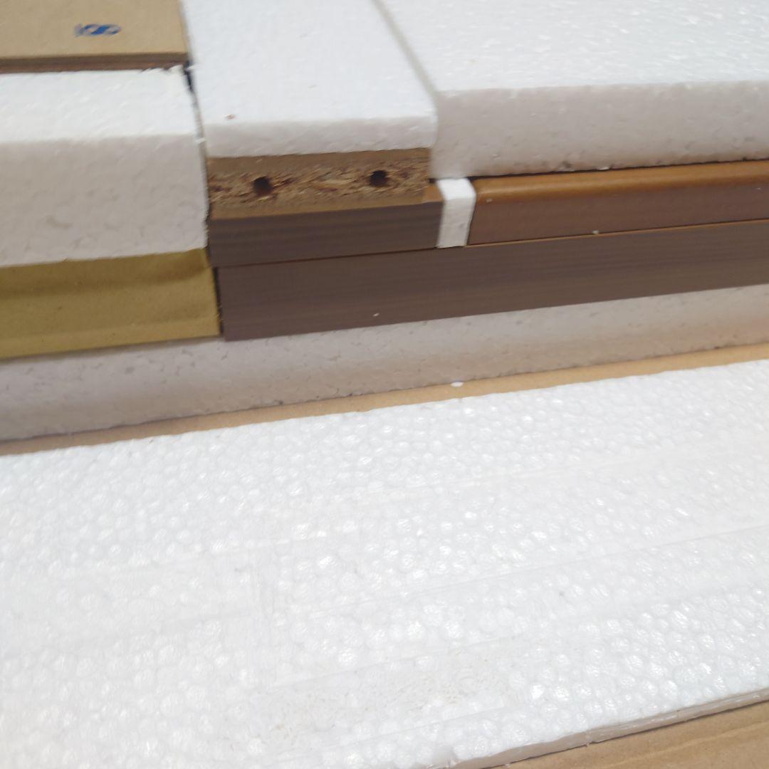 【未使用　未組立】Bistro ビストロ 食器棚 クロスガラス ブラウン