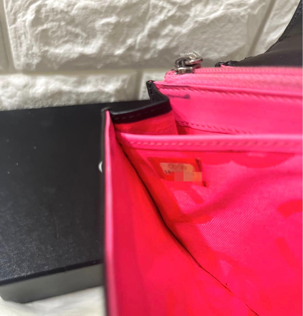 【まりりん様】CHANELカンボンライン レザー 長財布 ブラック シール有り